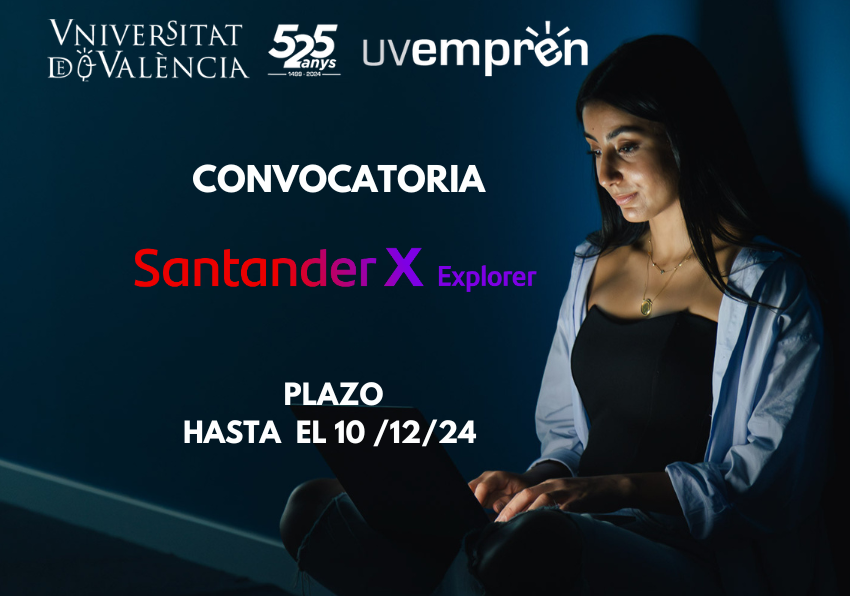 Imagen del evento:Cartel anunciador de la inscripción en Santander X Explorer.